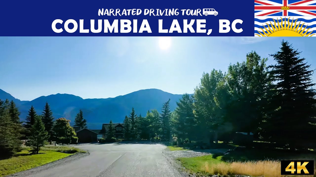🏔️🚗 Озеро Колумбия, Британская Колумбия 🚗🏔️ | 4K Drive