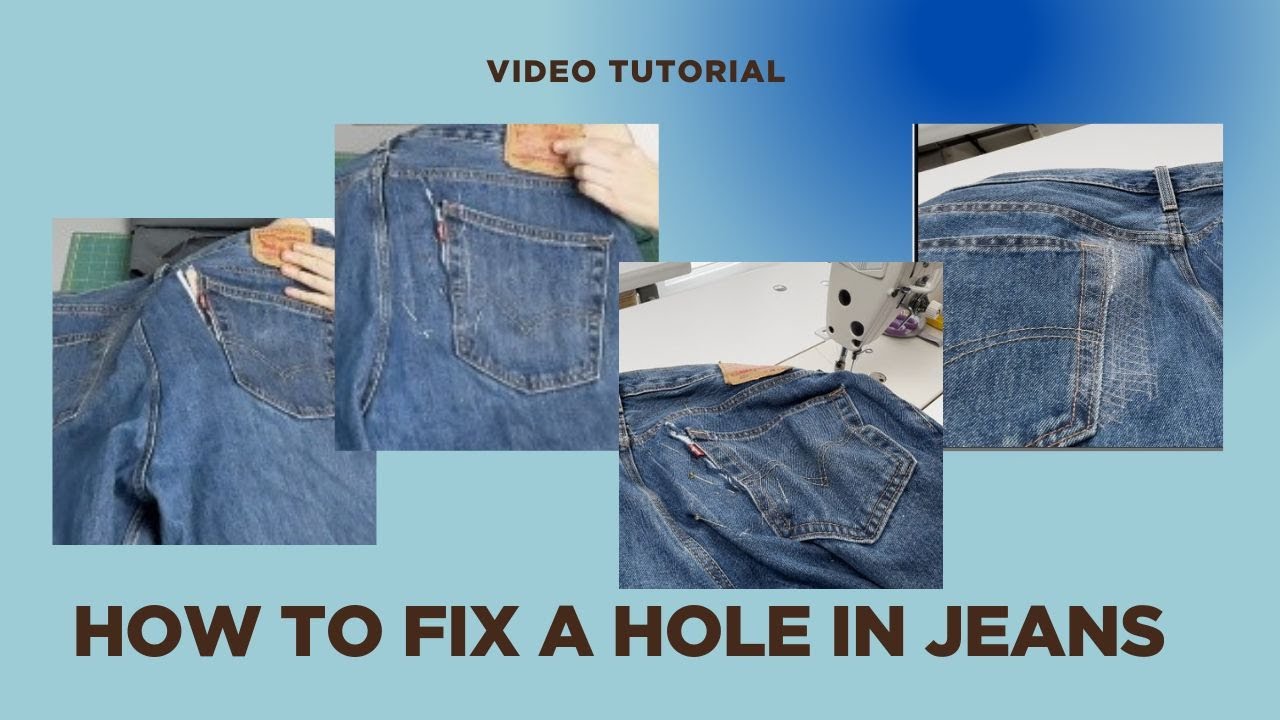 How to fix a hole in jeans