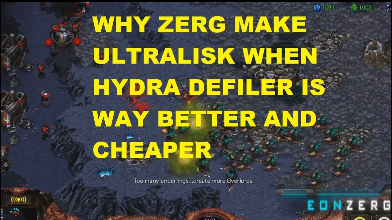 WHY ZERG EVEN MAKE ULTRALISK WHEN HYDRA DEFILER IS WAY BETTER AND CHEAPER.