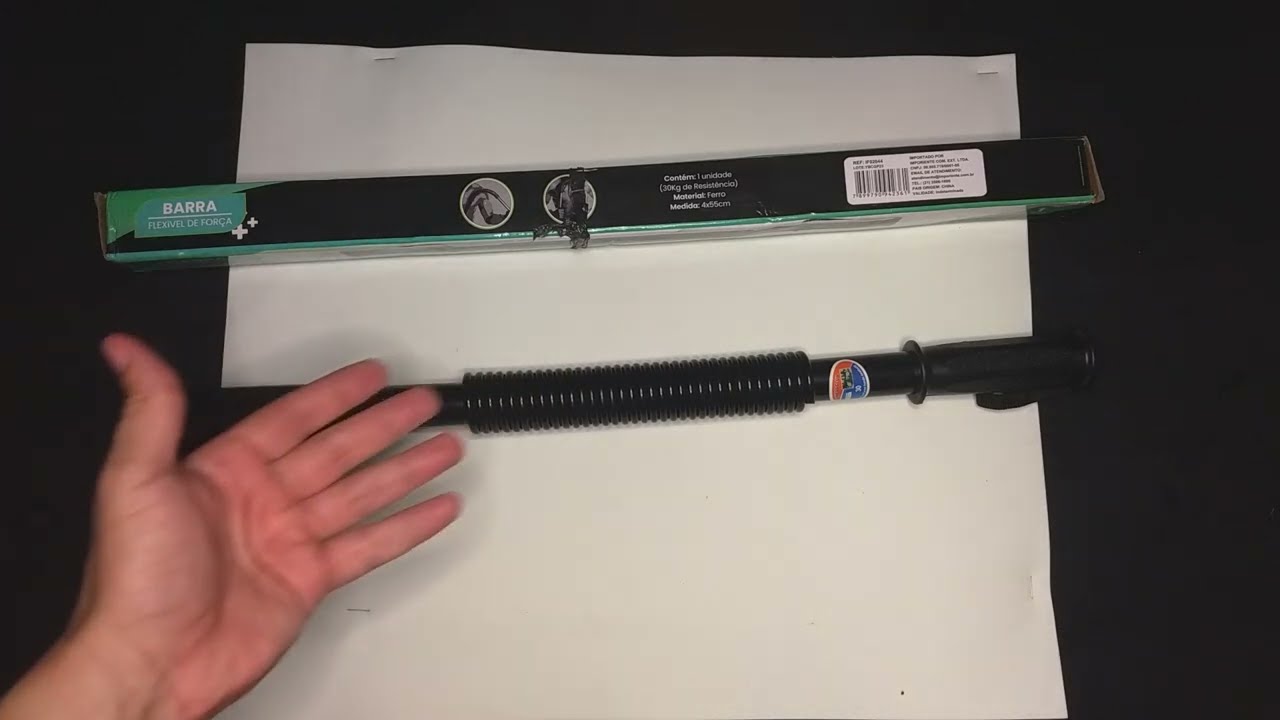Barra Flexivel De Força - Bastão Power Twister De Dobrar Mola 30kg.