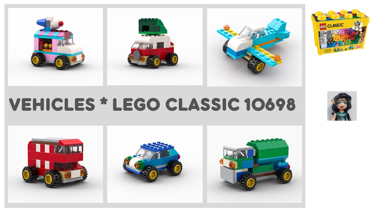 VEHICLES Lego classic 10698 ideas How to build easy