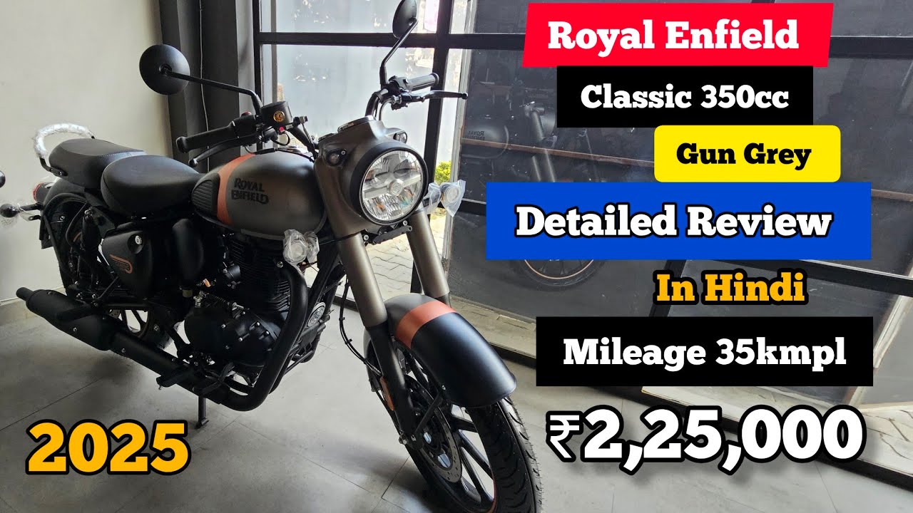 2025 Royal Enfield Classic 350 Gun Grey Review || #vishalsaxena