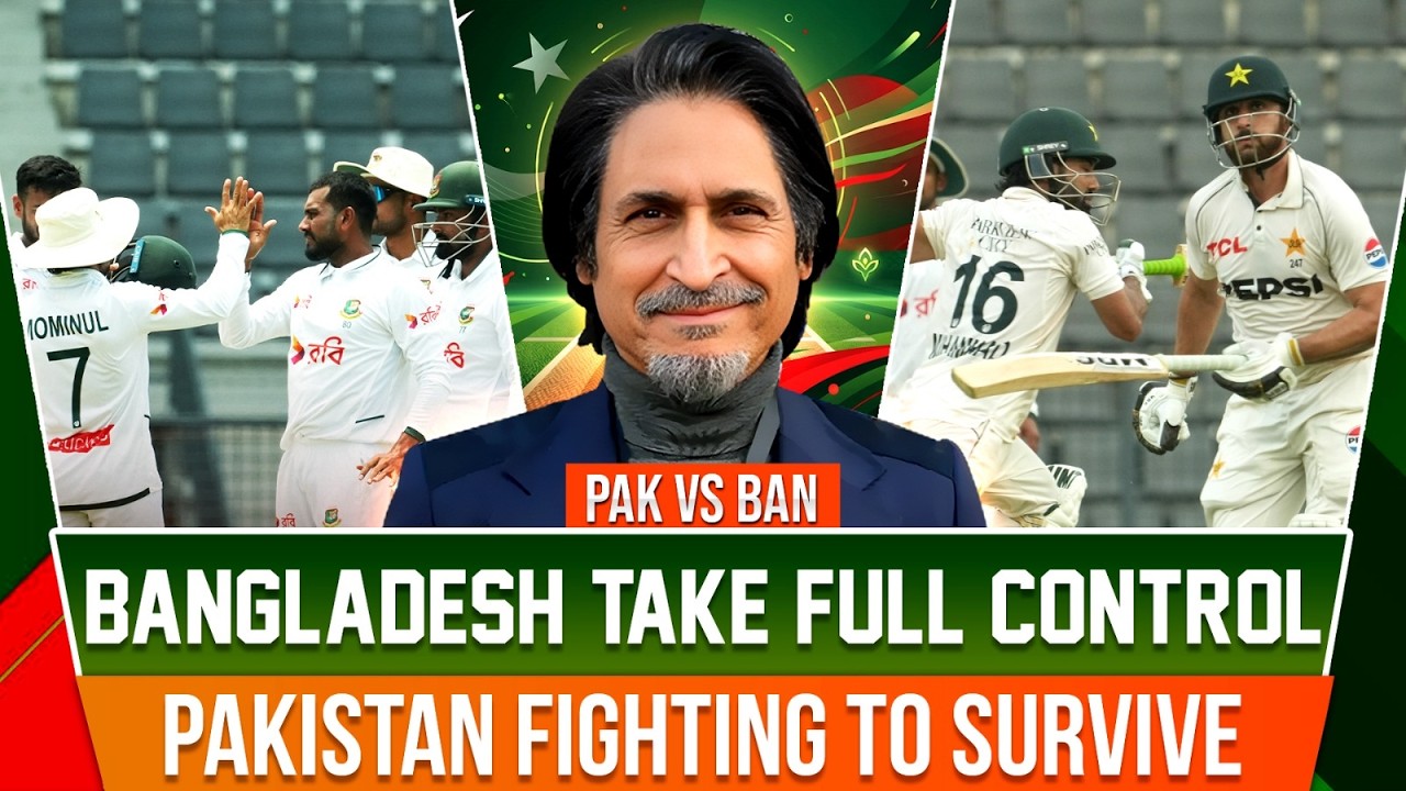 Bangladesh Take Full Control | Pakistan Fighting to Survive | BAN vs PAK | Ramiz Speaks