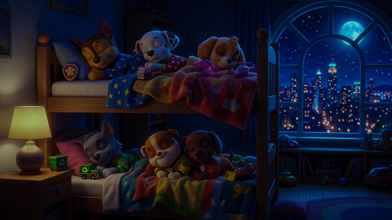 No ADs | Cozy Bunk Bed Sleep 🌙 Quiet City Night Ambience for Deep Sleep & Relaxation | Rainy Sound