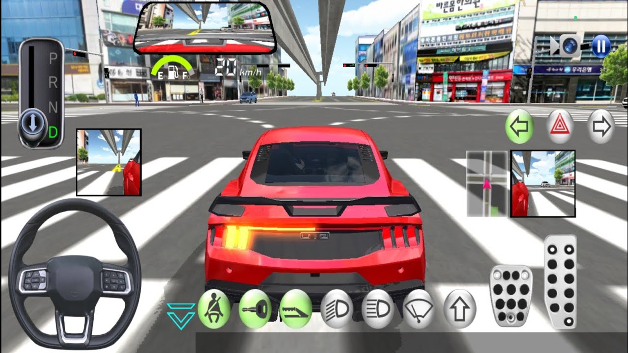 New Red Mercedes Parking 3D Driving Class – Real Android Car Gameplay #gameplay #cargame 