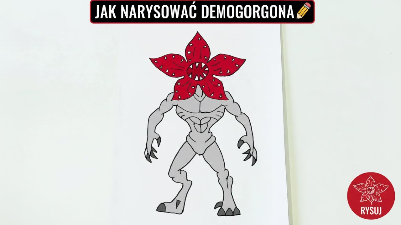 Jak narysować DEMOGORGONA krok po kroku | Stranger Things Fan Art ✍️