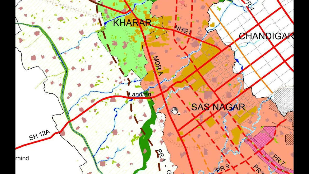 GMADA Regional Plan, Chandigarh Area - SAS Nagar Mohali (in Hindi)
