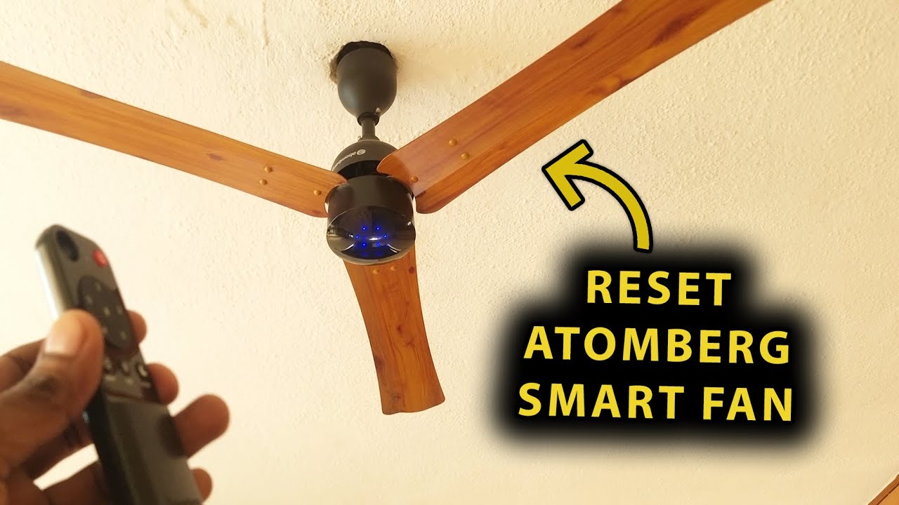 Как сбросить настройки потолочного вентилятора Atomberg Smart Ceiling Fan с помощью пульта дистан...