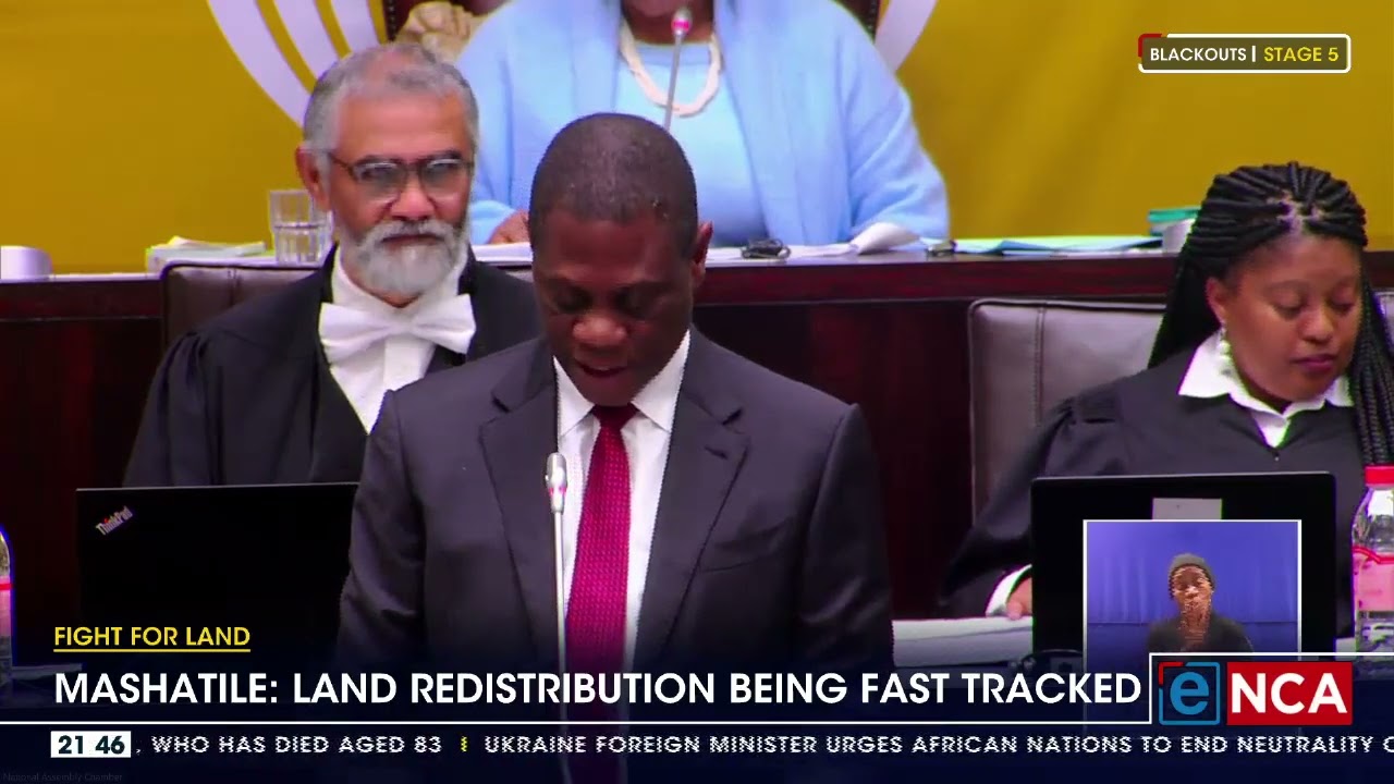 Deputy President Paul Mashatile speaks on land redistribution