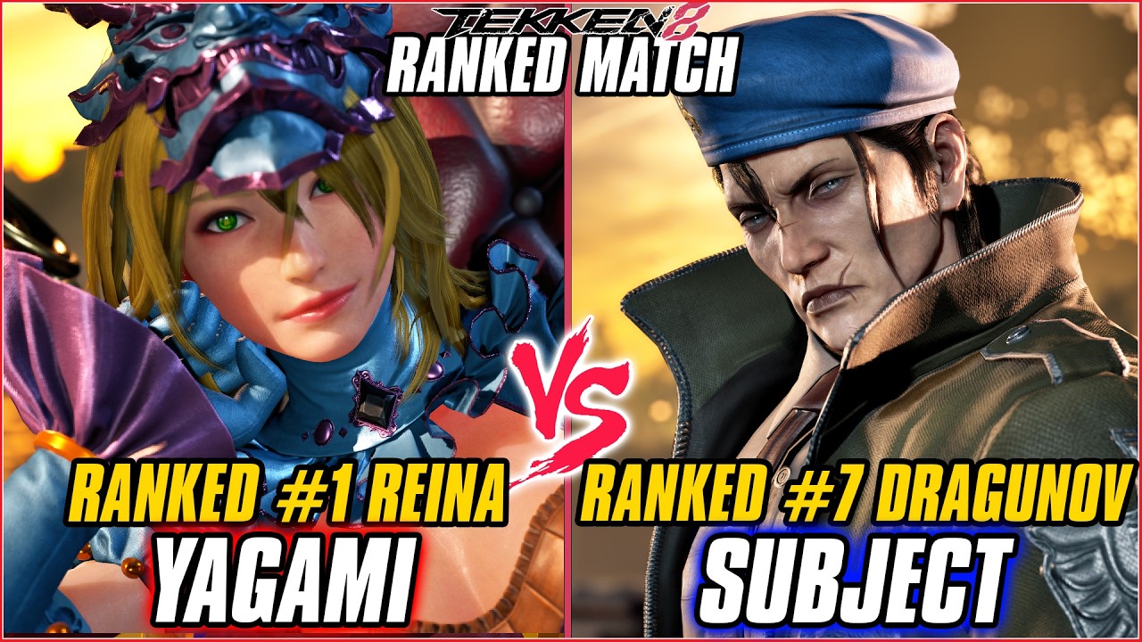 TEKKEN 8 ▰ YAGAMI (#1 Ranked Reina) vs SUBJECT (#7 Ranked Dragunov) ▰ T8 RANKED GAMEPLAY