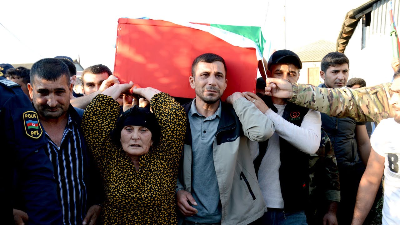 Masallı rayon Xırmandalı kəndi  Şəhid Yusifli Şəmistan Şükran Oğlunun Dəfni