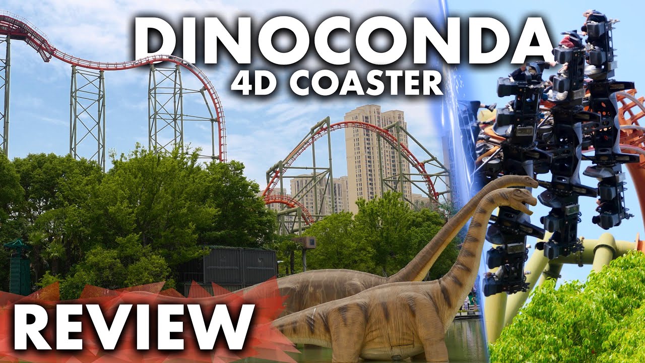 [Review] Dinoconda - AGGRESSIVSTE ACHTERBAHN DER WELT! | China Dinosaurs Park 🇨🇳 | S&S 4D Coaster