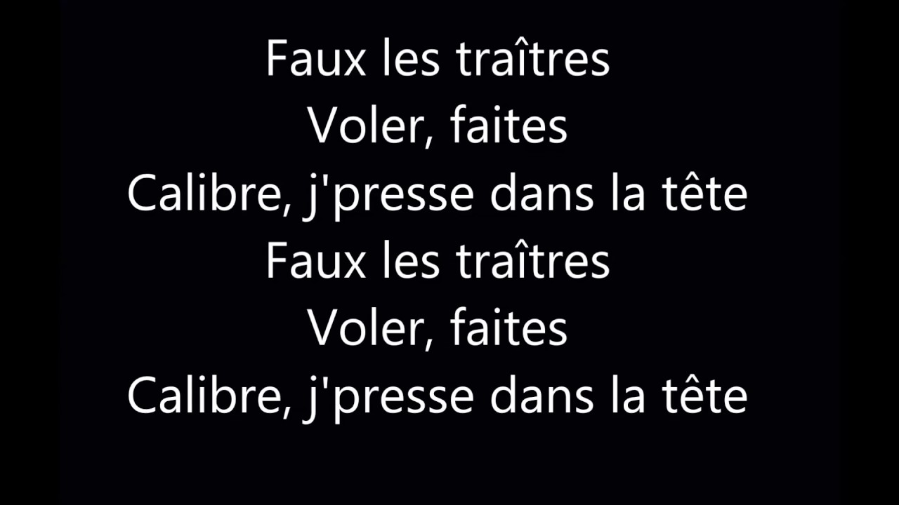 Lacrim   Tra&icirc;tres  [PAROLES]