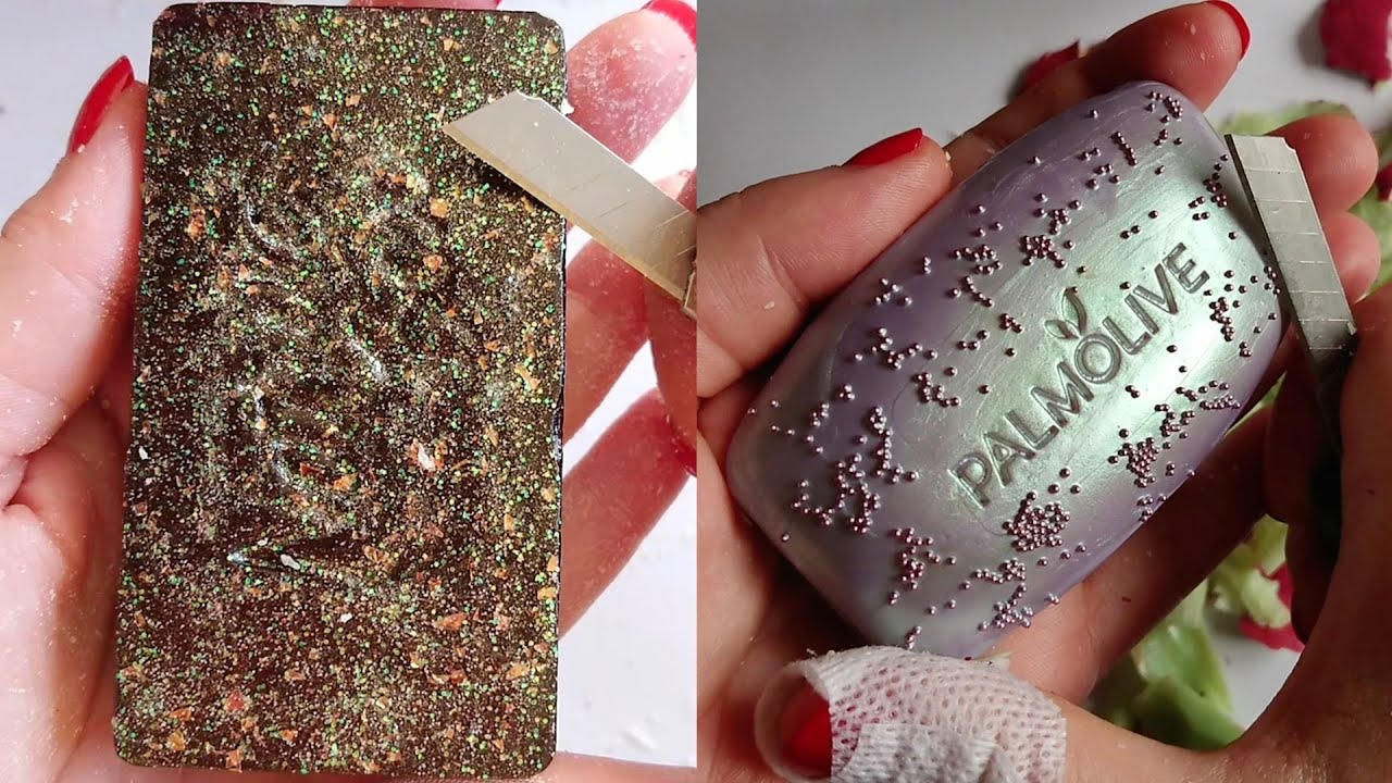 Soap Carving ASMR Relaxing Sounds no talking Satisfying ASMR Video