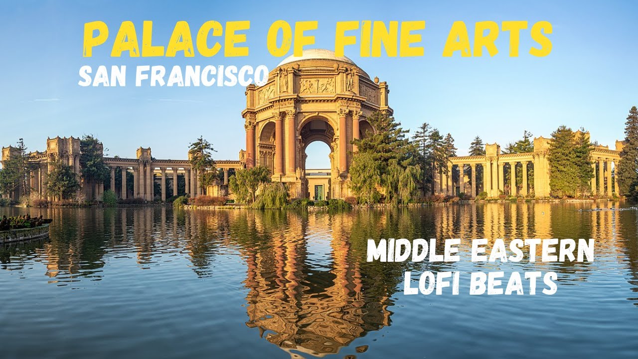 4K Palace of Fine Arts, San Francisco | Walking tour with MIDDLE EASTERN LoFi beats
