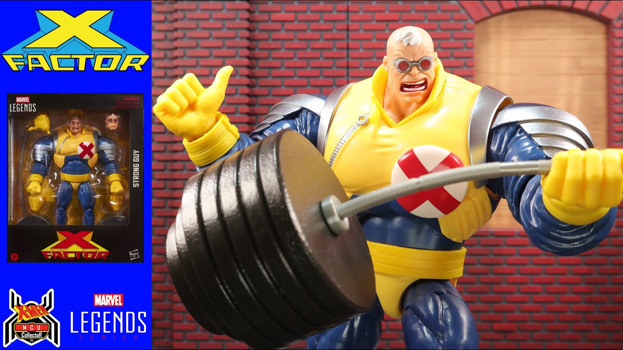 Обзор фигурки Marvel Legends STRONG GUY X-Factor X-Men Deluxe и сравнение BAF