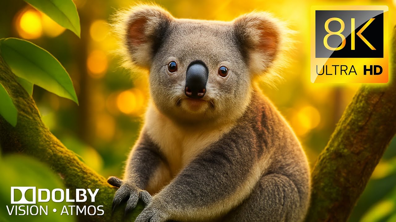 8K VIDEO ULTRA HD Dolby Vision HDR 60fps - Cutest Animals of The World