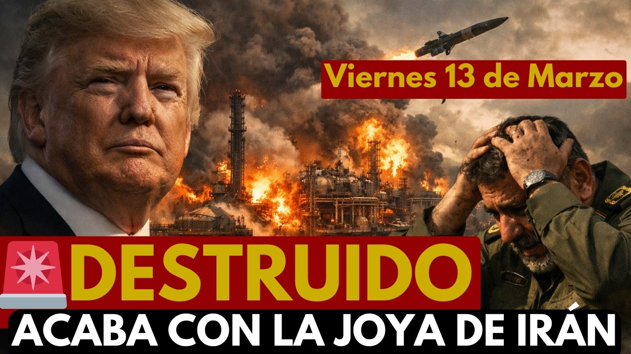 ¡TRUMP DESTRUYE LA JOYA PETROLERA DE IRÁN! Kharg arde y el régimen entra en pánico