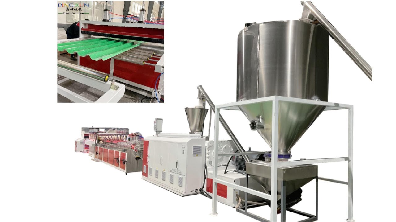 Single layer pvc asa roof sheet making machine