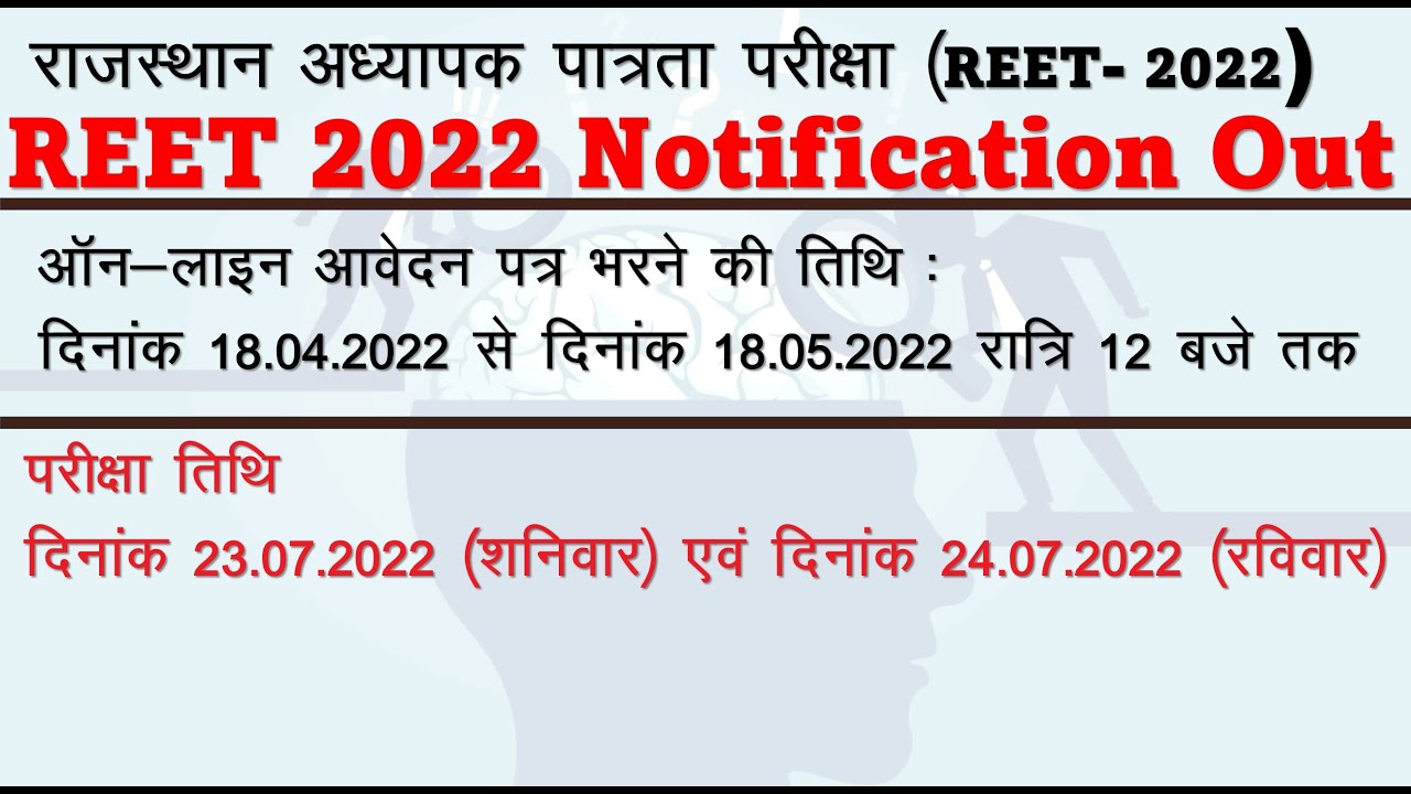 REET 2022 Notification Out