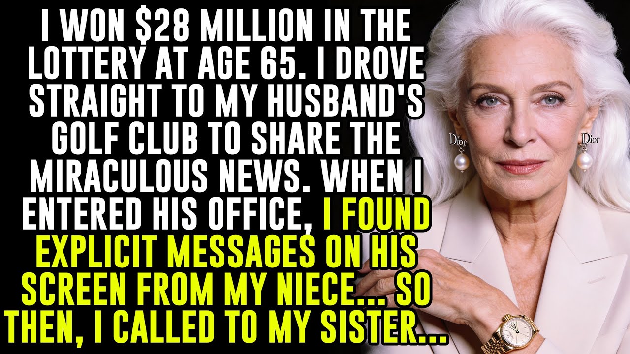 I won $28 million in the lottery at age 65. I drove to my husband’s golf club to tell him. When I...