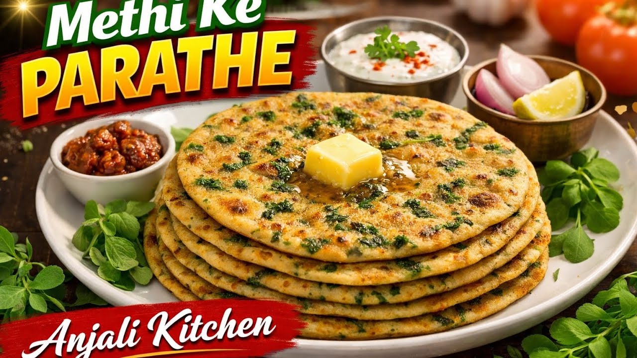 Methi paratha #youtube #viralvideo #food 🤤🤤