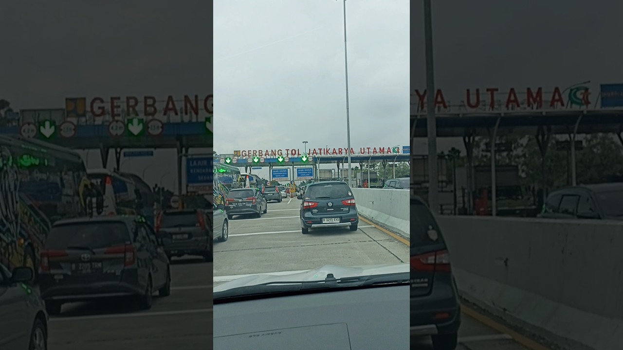 gerbang tol jatikarya utama bekasi rame menuju tol jorr #shorts #yearofyou #asmr #trend #gate #fyf