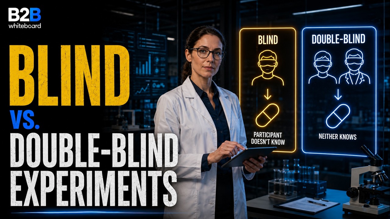 Blind vs Double blind Experiments - Explained