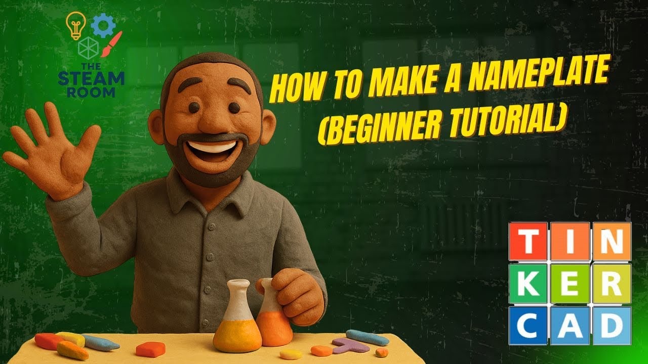 How to Make a Custom Nameplate in Tinkercad | Easy 3D Printing Tutorial