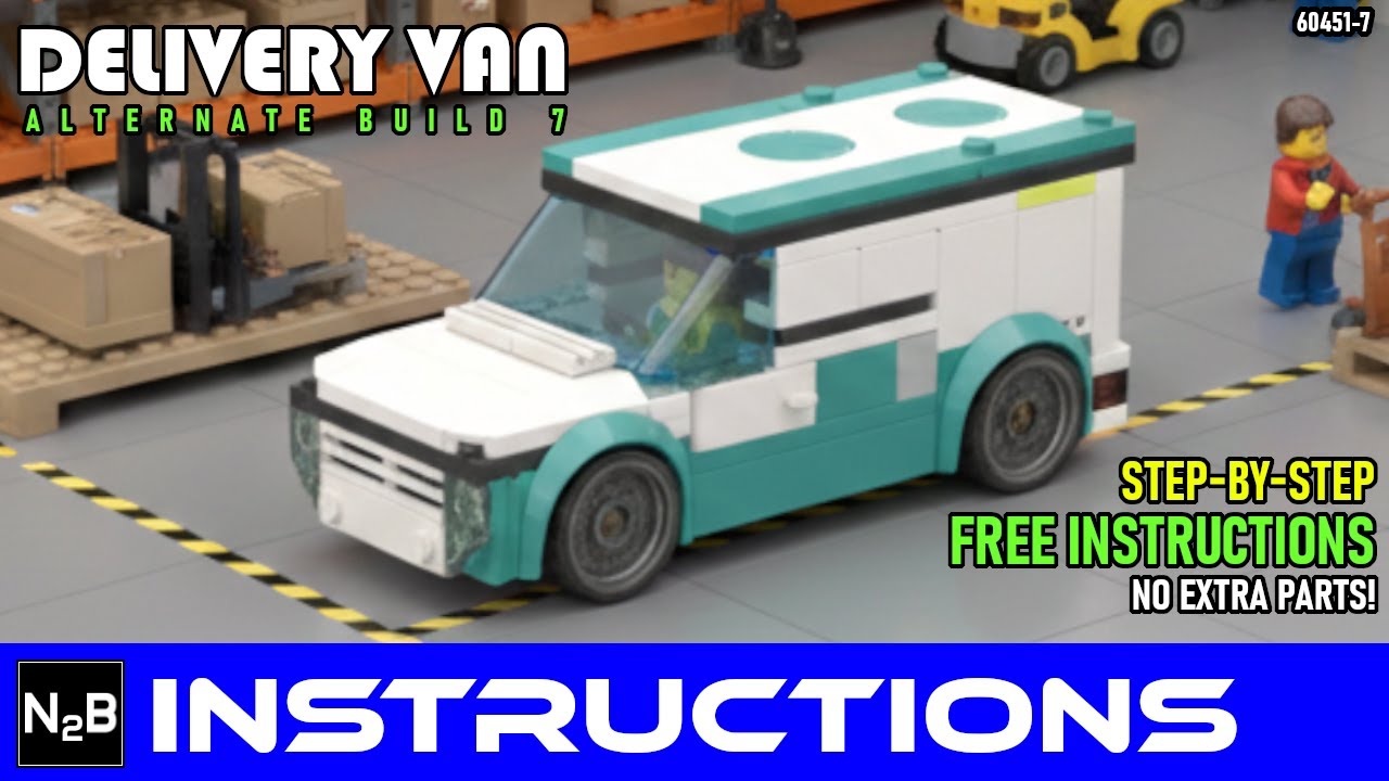 🚚 LEGO 60451 Машина скорой помощи. АЛЬТЕРНАТИВНАЯ СБОРКА 7 - ФУРГОН ДЛЯ ДОСТАВКИ 📦 Пошаговая инст...