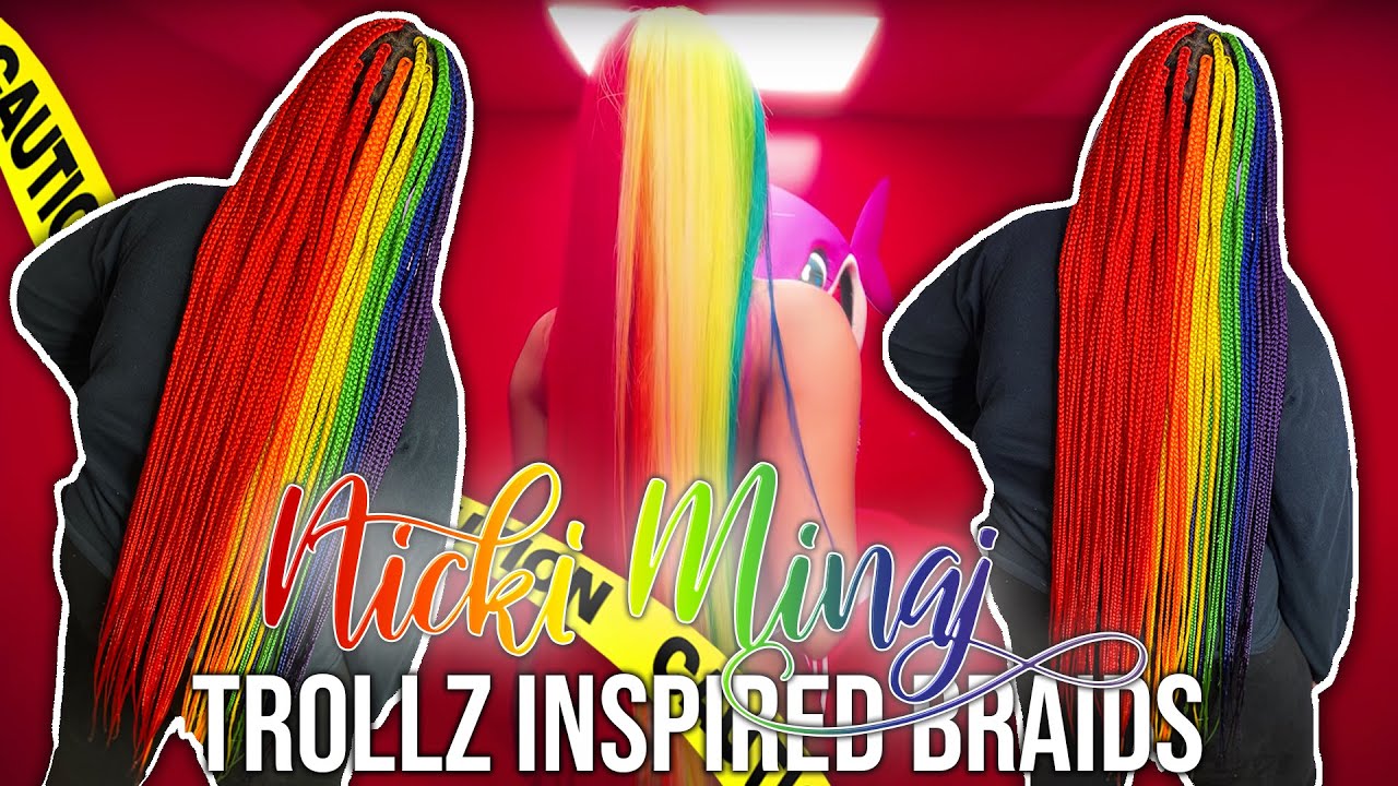 Nicki Minaj Trollz Inspired Box Braids! | Rashelle Slaughters