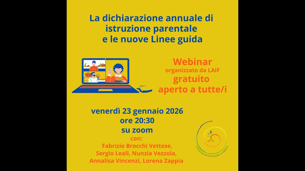 Dichiarazione di istruzione parentale e nuove Linee Guida