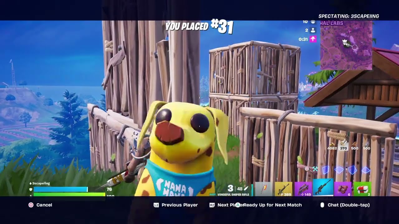 Fortnite 3SCAPEIING Vengeful Sniper Riffle By The Tunnel