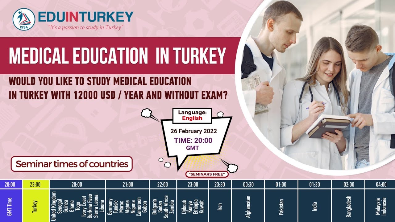 MEDICAL EDUCATION IN TURKEY WITH 12.000 USD WITHOUT EXAM.