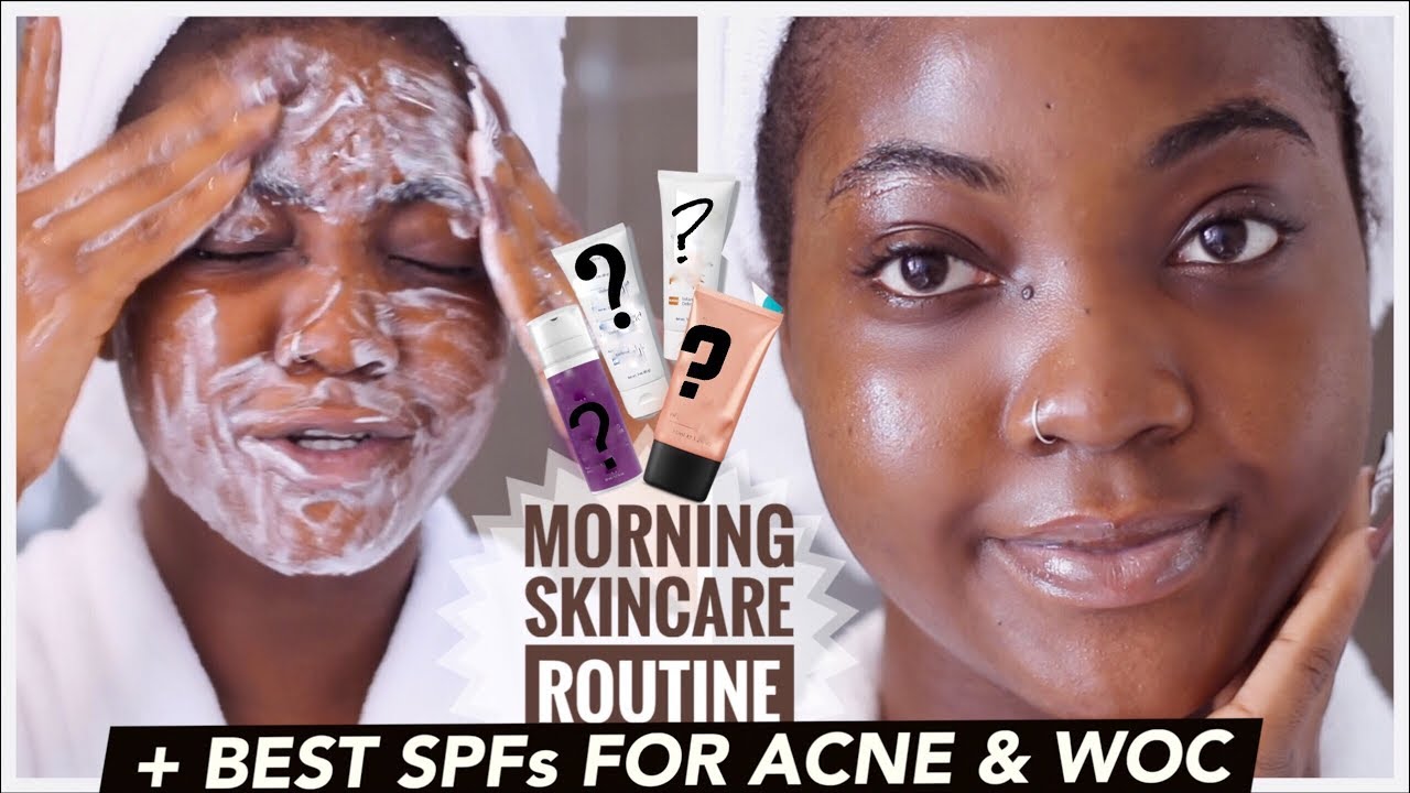 BEST SPF (SUNSCREEN) FOR WOC & ACNE PRONE SKIN | MORNING SKINCARE ROUTINE