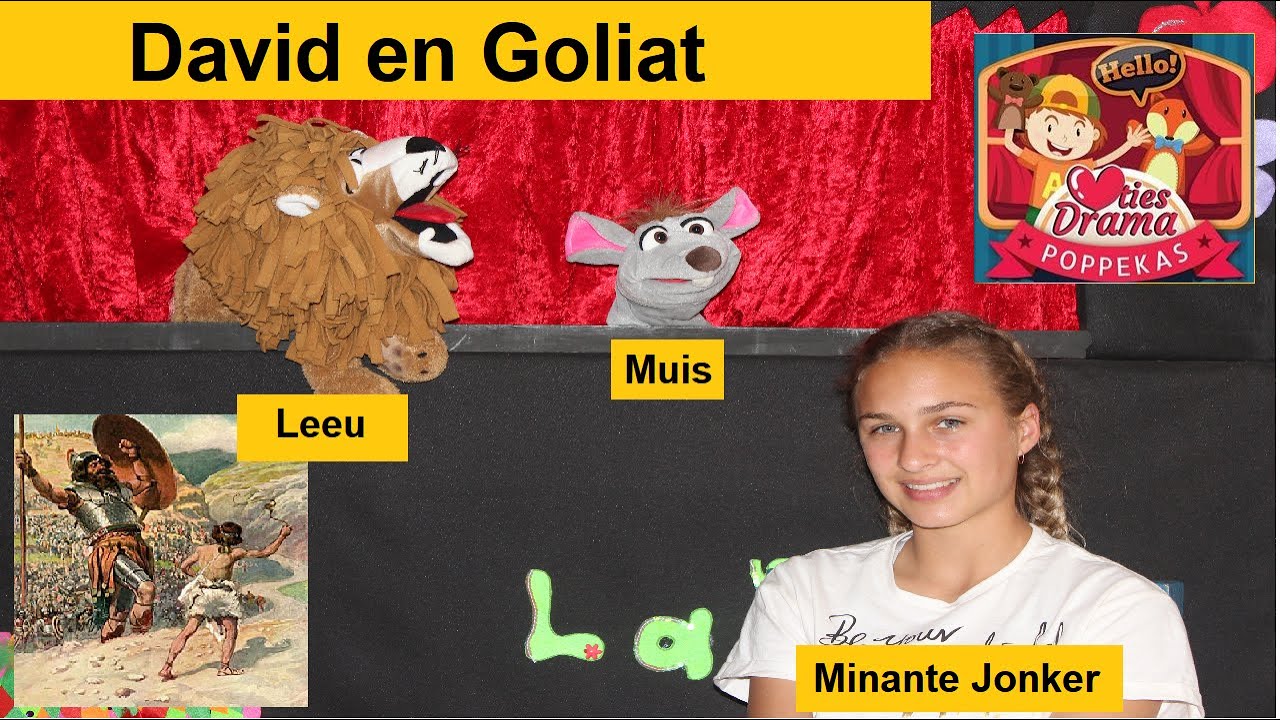 Die verhaal van David en Goliat in Afrikaans vir kleuters