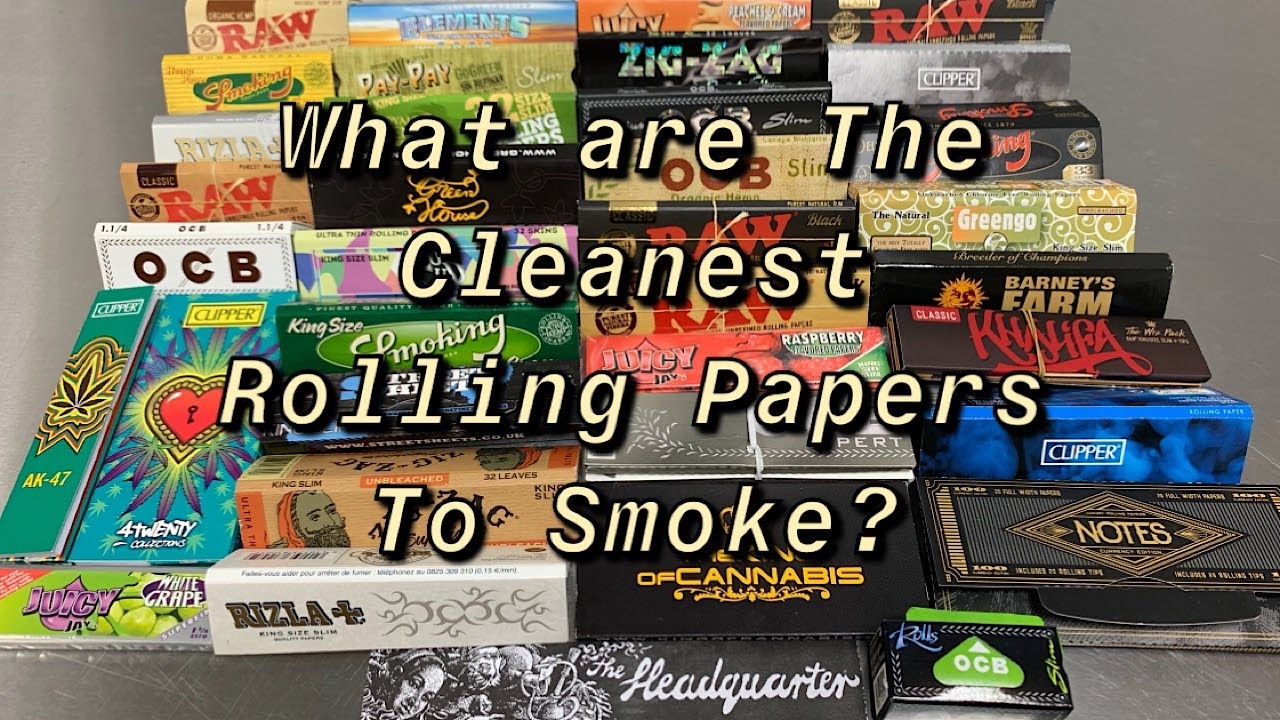 Best/Cleanest rolling papers to smoke? Testing burn rate, residue & quality of burn.
