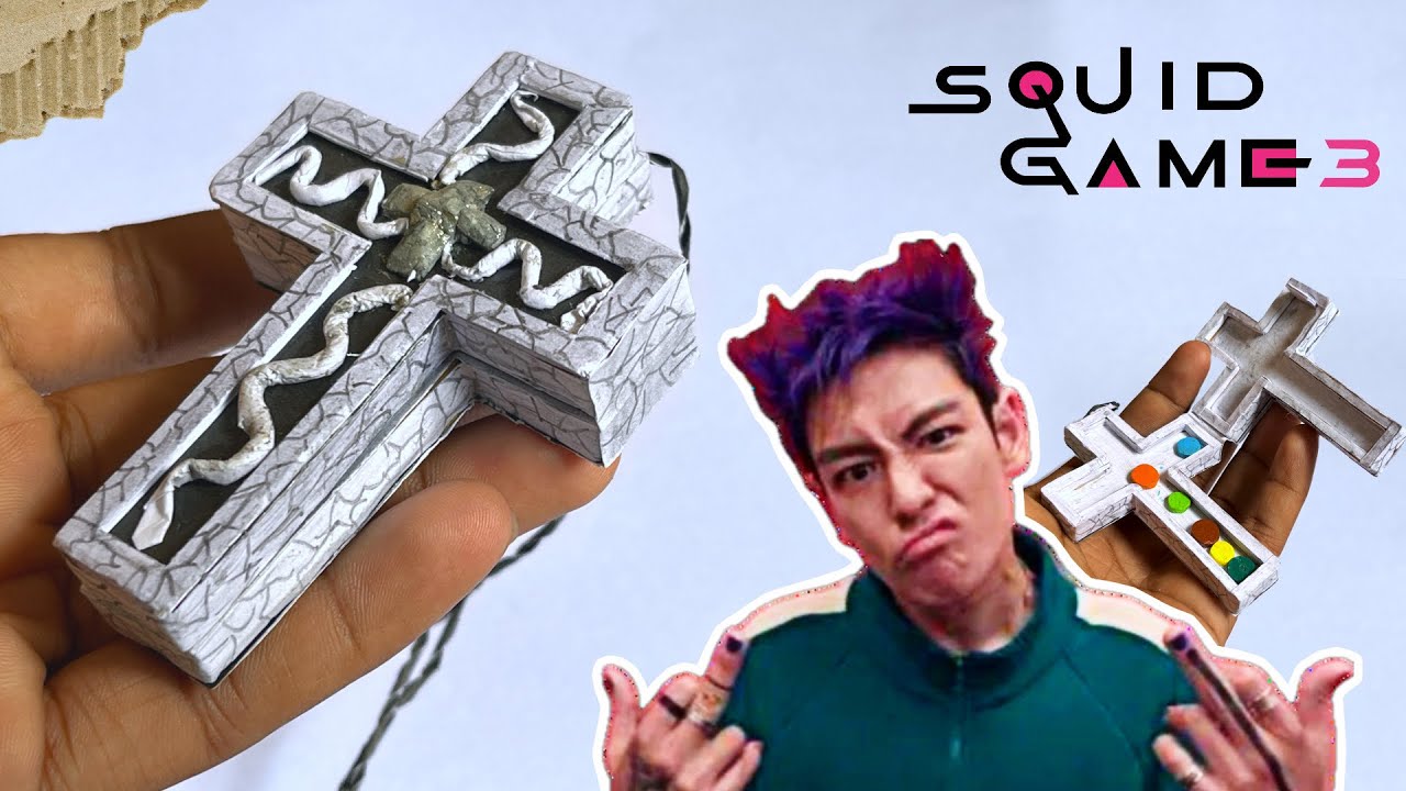 HOW TO MAKE THANOS NECKLACE | Diy game of squid game | How to make thanos cross | squid game 3