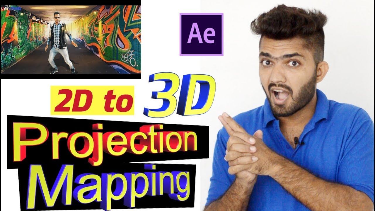 2D Image to 3D Video | Projection Mapping in Adobe After effects