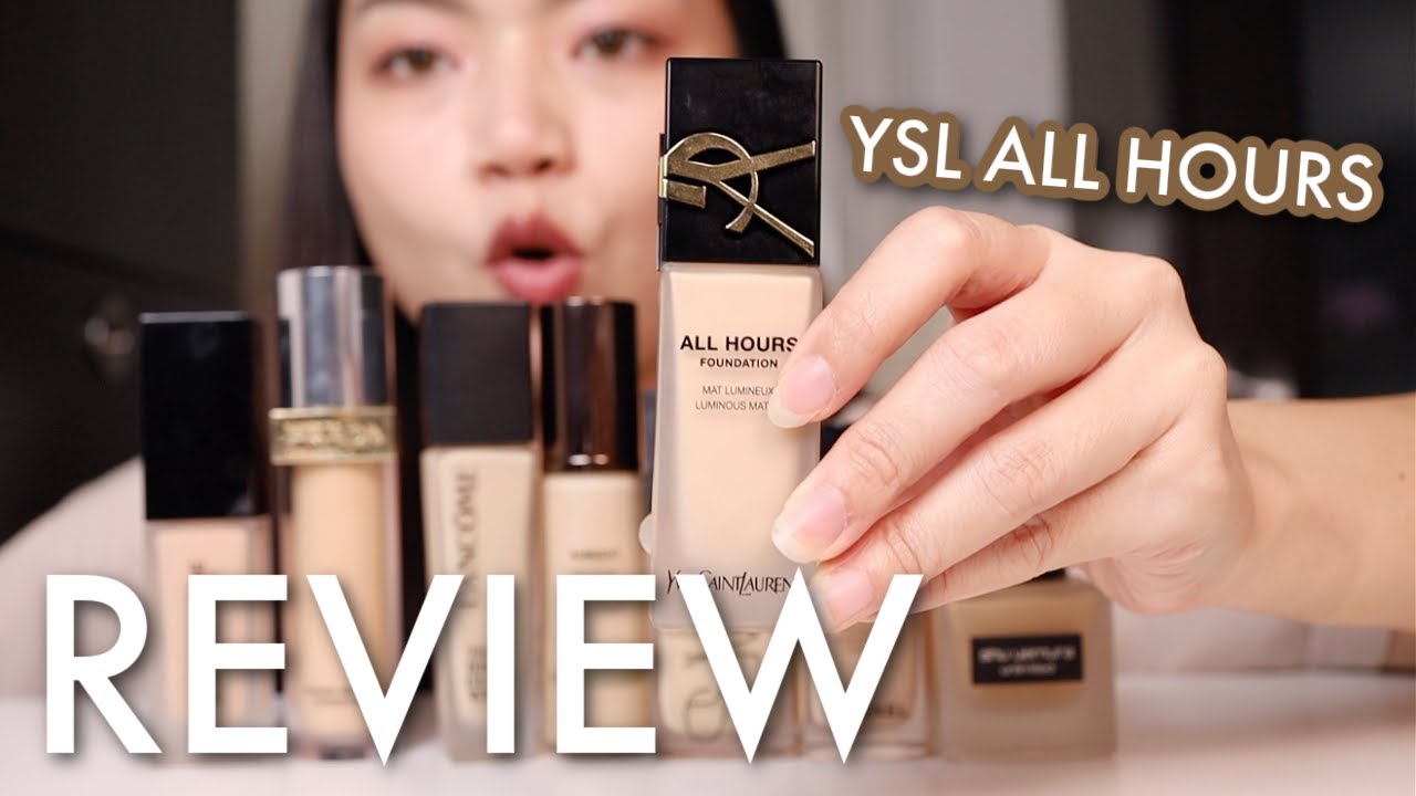 รีวิวรองพื้น YSL All Hours เทียบรองพื้นตัวอื่น (LN1, ผิวมัน)
