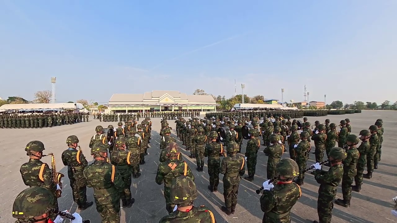 เพลงชาติไทยและมาร์ชธงชัยเฉลิมพล วงโยธวาทิต กรมดุริยางค์ทหารบก