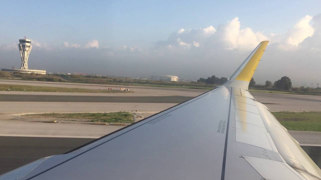 Vueling  A321 Take-off from Barcelona El Prat LEBL