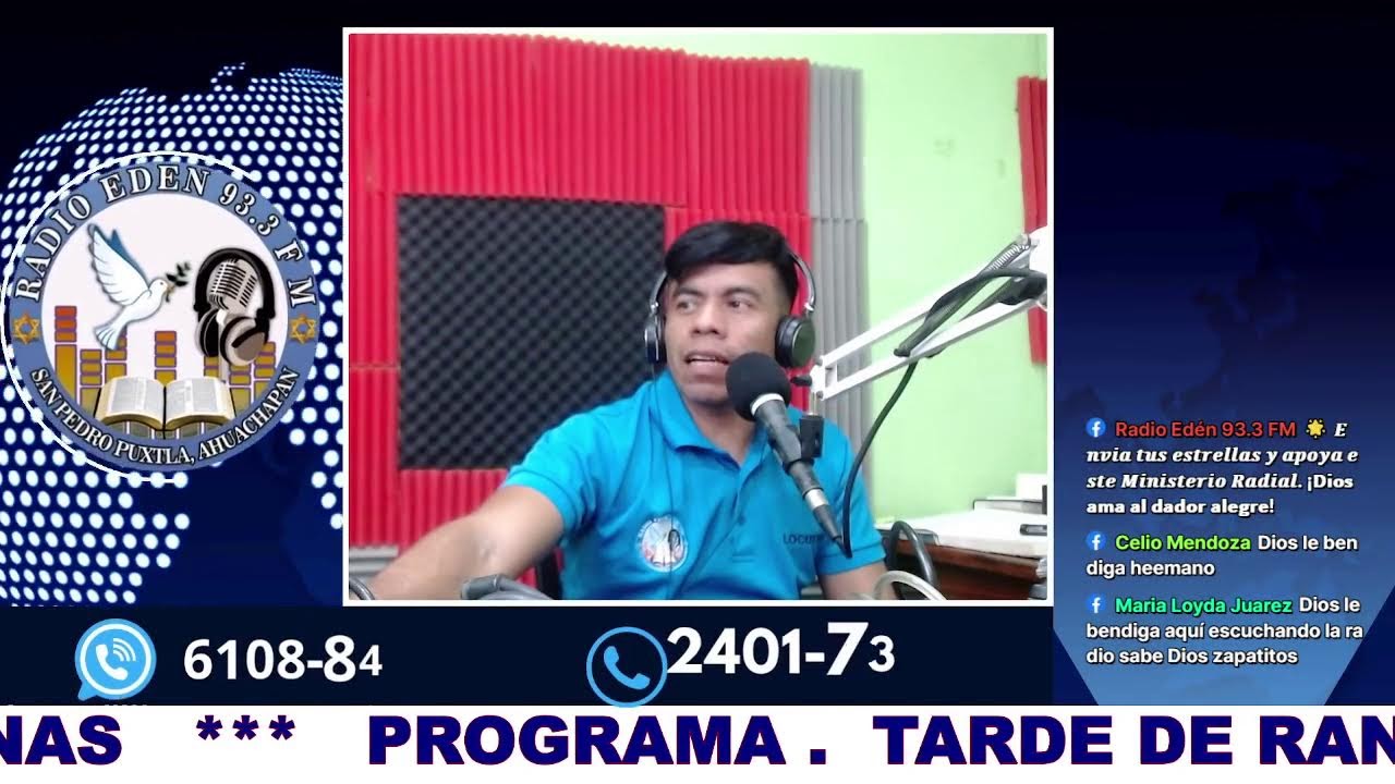 Transmisión en vivo de Radio Eden 93.3 FM