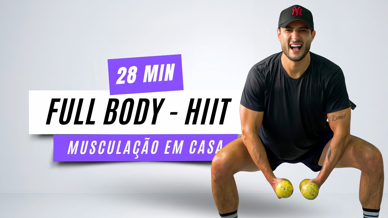 Treino com Halteres - HIIT FULL BODY (28min)
