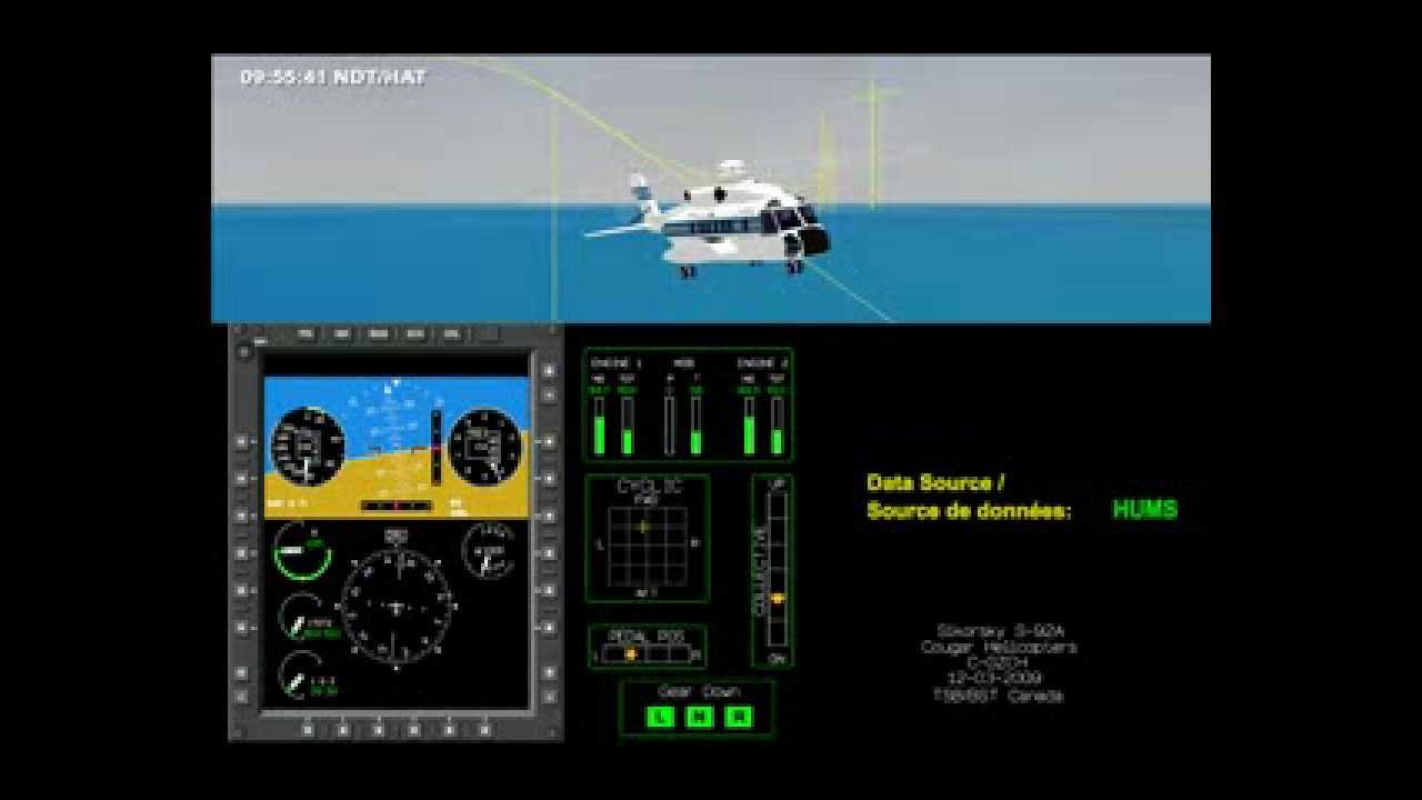 Cougar Helicopter Collision on Water (Instrumentation)