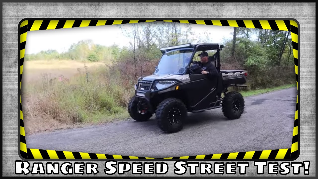 Polaris Ranger XP 1000 Top Speed Street test in the 1/8 Mile