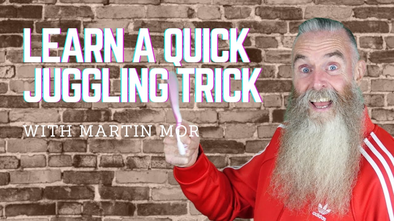 Learn a quick juggling trick with a toothbrush