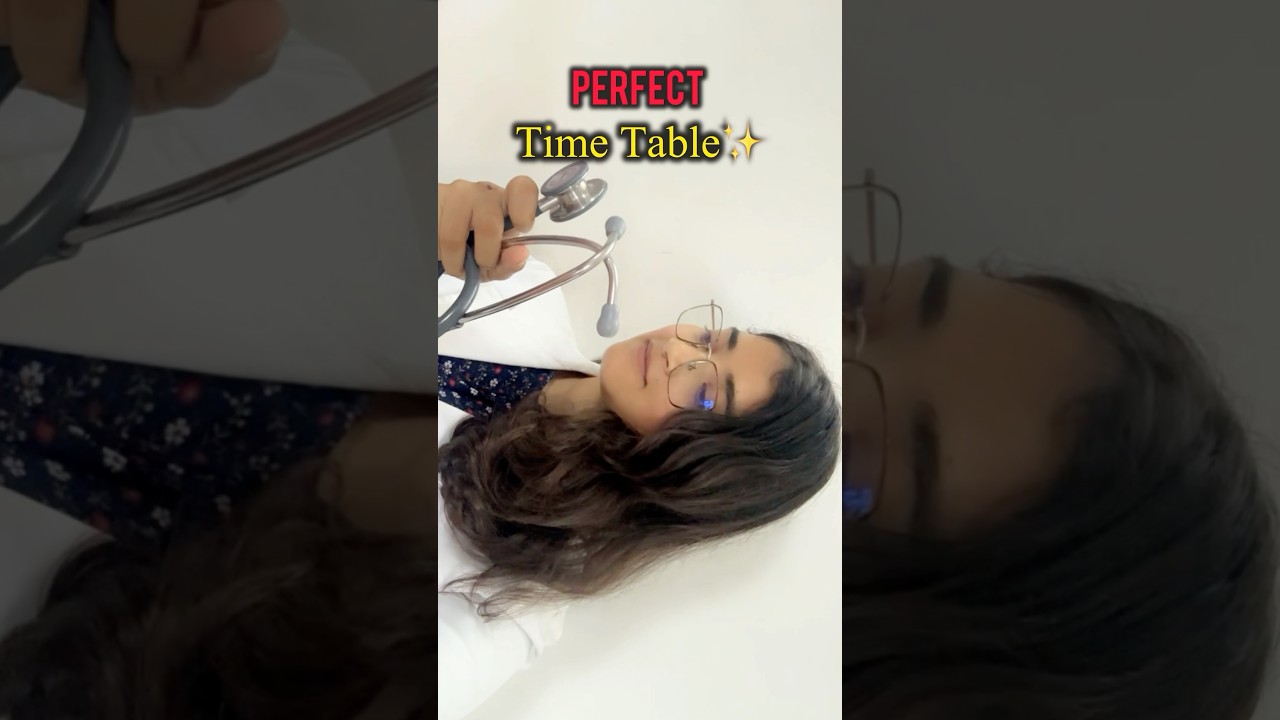 ✨Perfect Time Table for Any Exam🔥| NEET SERIES- Day 1 #mbbs #neet #shorts #medicalstudent
