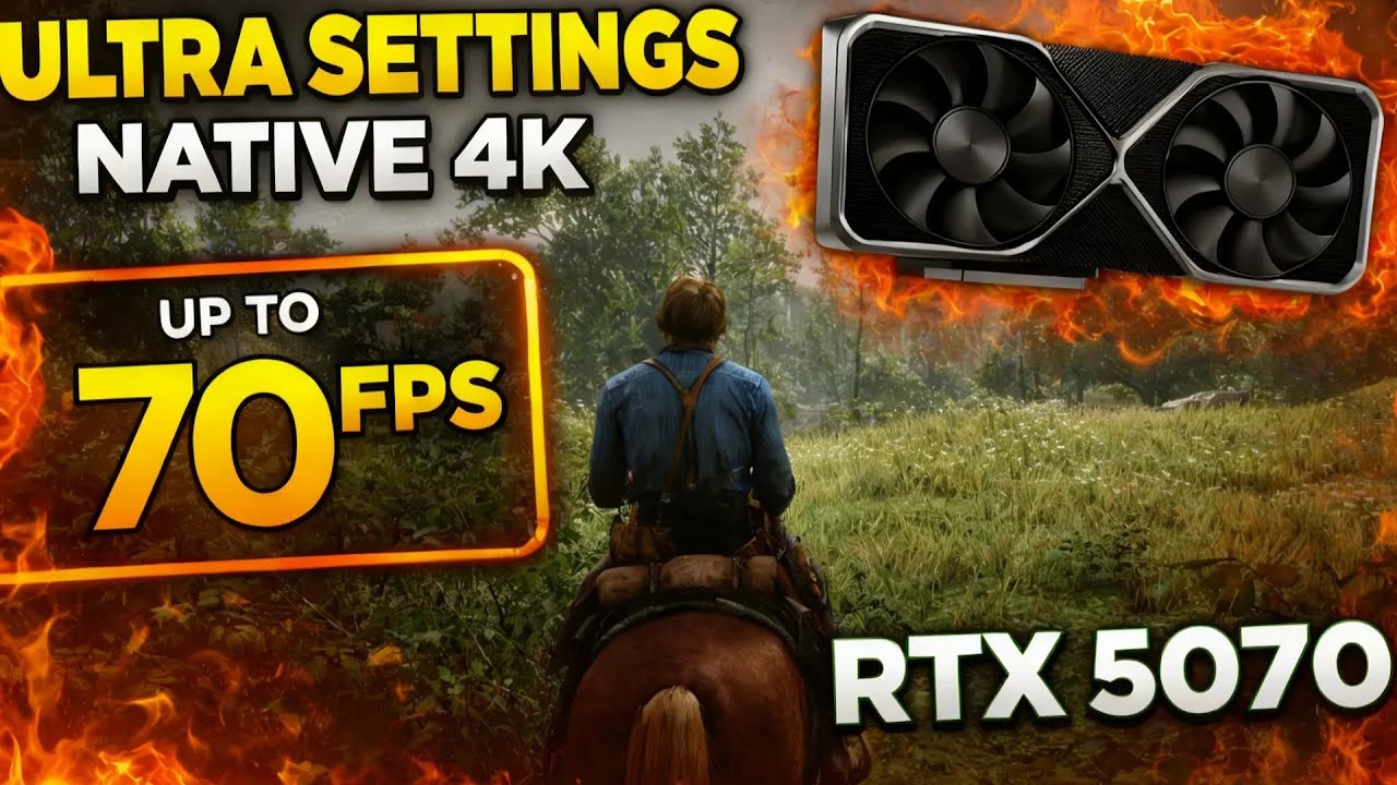 Red Dead Redemption 2 Ultra Settings | RTX 5070 | Native 4K (No DLSS)