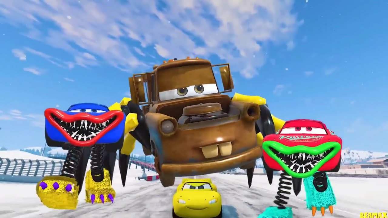 Epic Escape Lightning McQueen Boxy Boo & Tow Mater Eater - Coffin Dance Song (COVER)